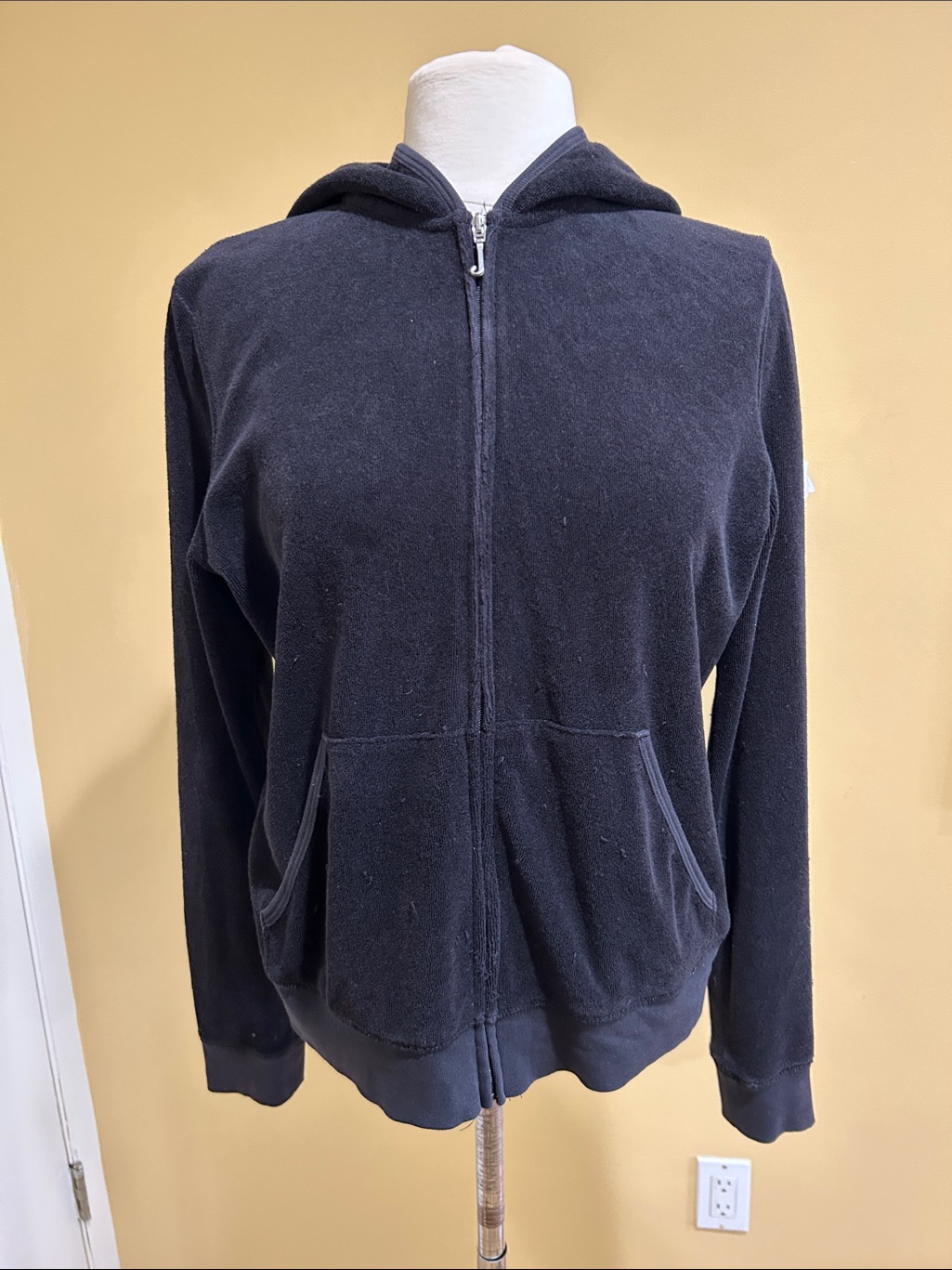 Juicy Couture Classic Black Zip-Up Hoodie